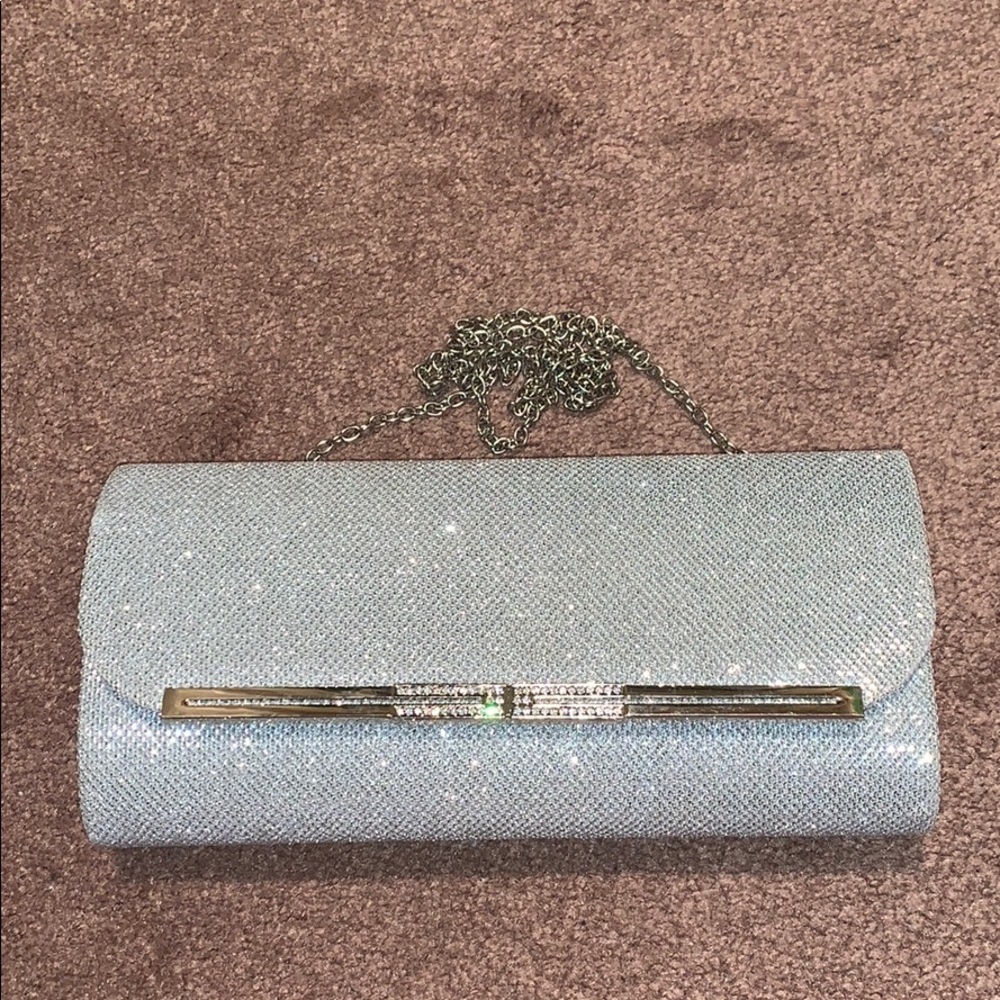 Silver Natasha Clutch